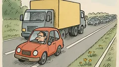 Vtip: Keď dobehneš nákladiak na diaľnici…